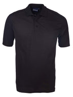 Mens Lancaster Pique Golf Shirt - Black